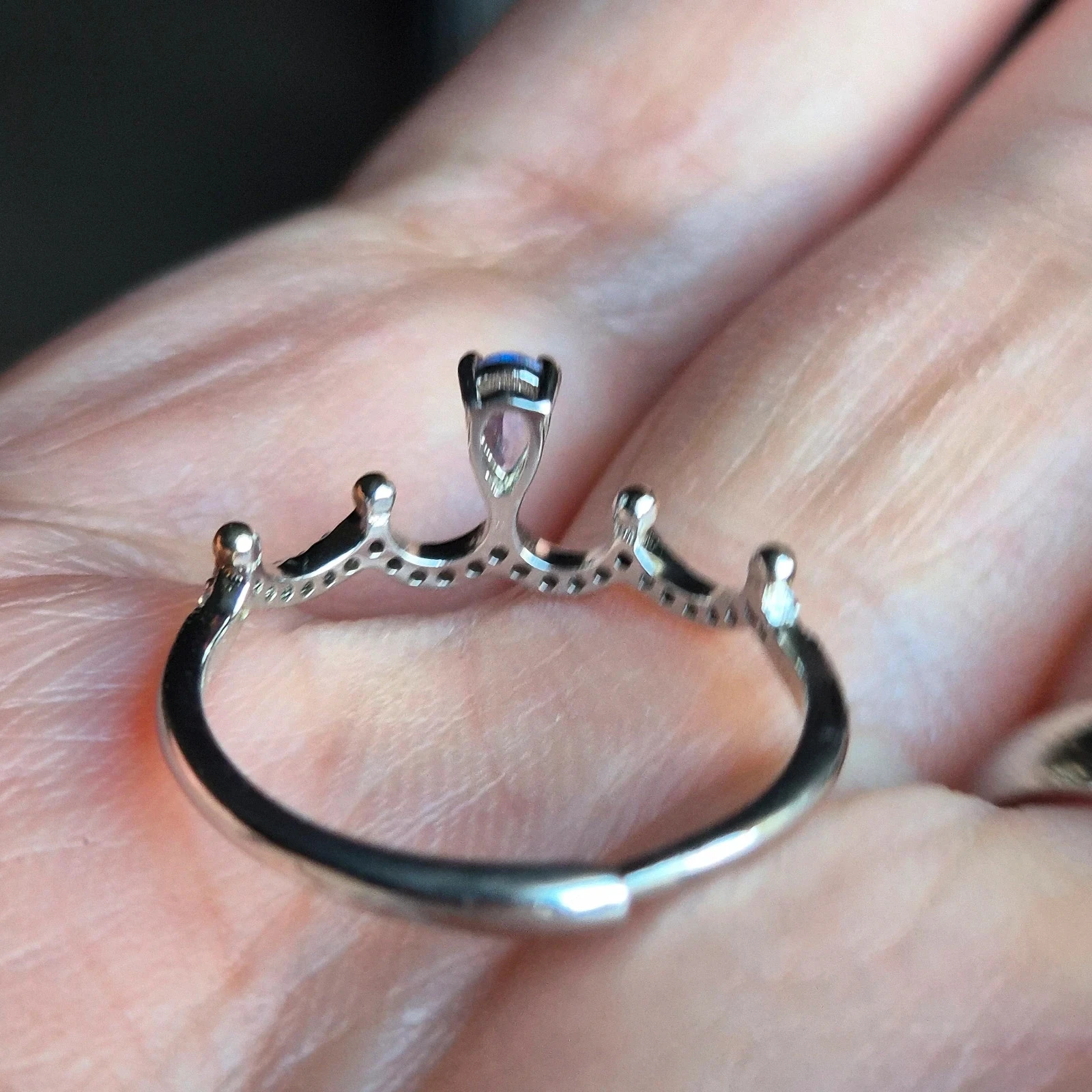 Natural Tanzanite S925 silver ring – photo 5